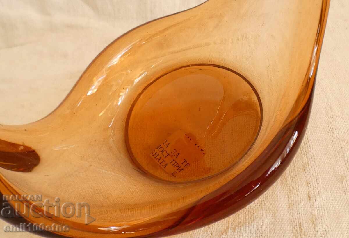 Μπομπονιέρα - καλάθι από μασίφ πολύχρωμο γυαλί χειροποίητο - 6