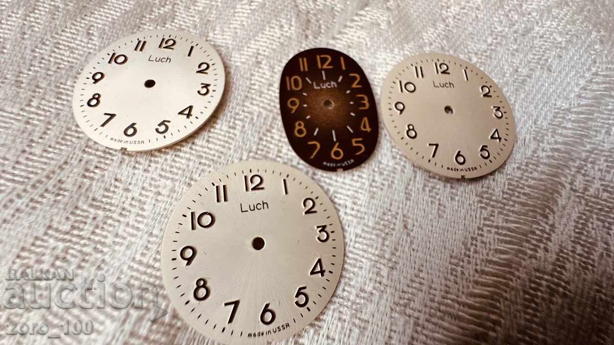 Licitație Piese de ceasornicărie, cadran ceas damă Luch, 3 bucăți