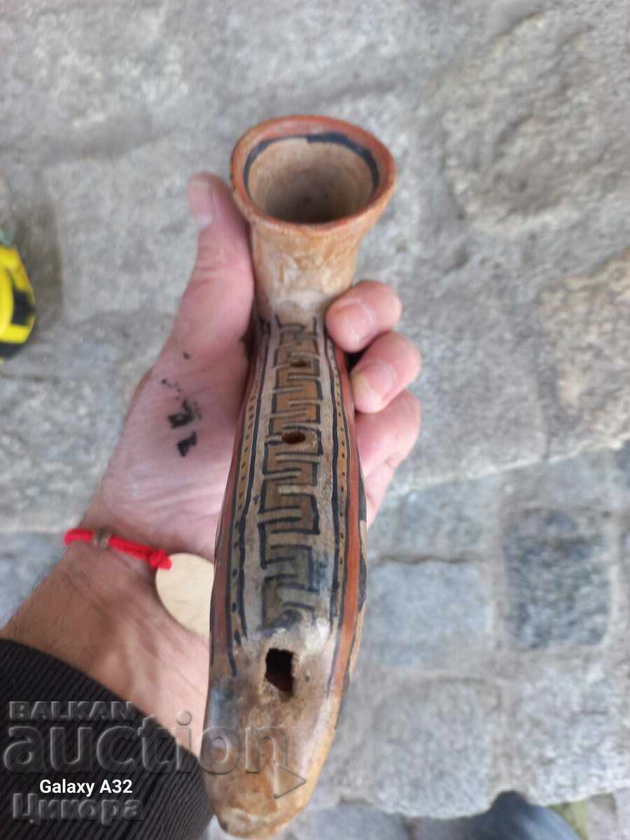 Παράδοση ΠΑΛΑΙΟ ΠΗΛΙΝΟ ΣΦΥΡΙΧΤΡΑ ΚΕΡΑΜΙΚΟ ΚΑΠΝΙΣΤΙΚΟ ΣΩΛΗΝΑ