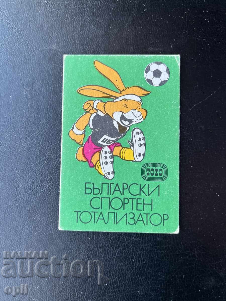 Calendar Sport Toto 1988