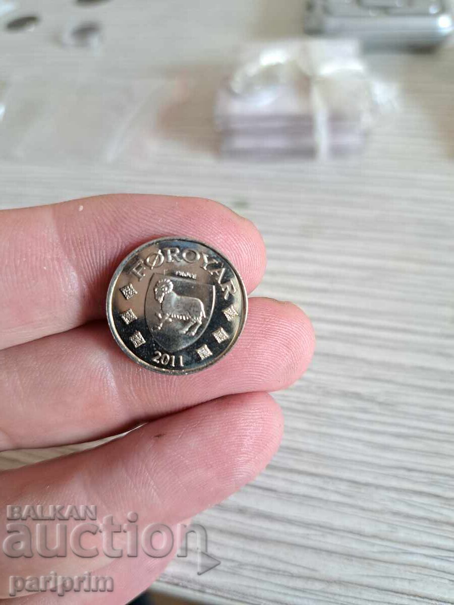 Аукцион Пробна монета от Дания,2011,Faroe Island,БЗЦ