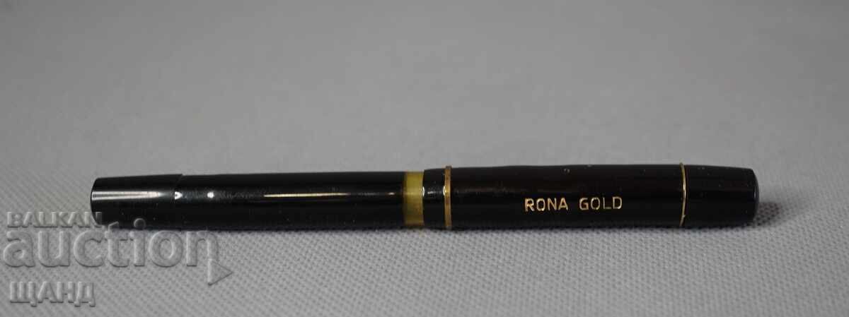 RONA GOLD Old German Fountain Pen with Gold Nib and Case with price € 24.52 | 47.96 BGN