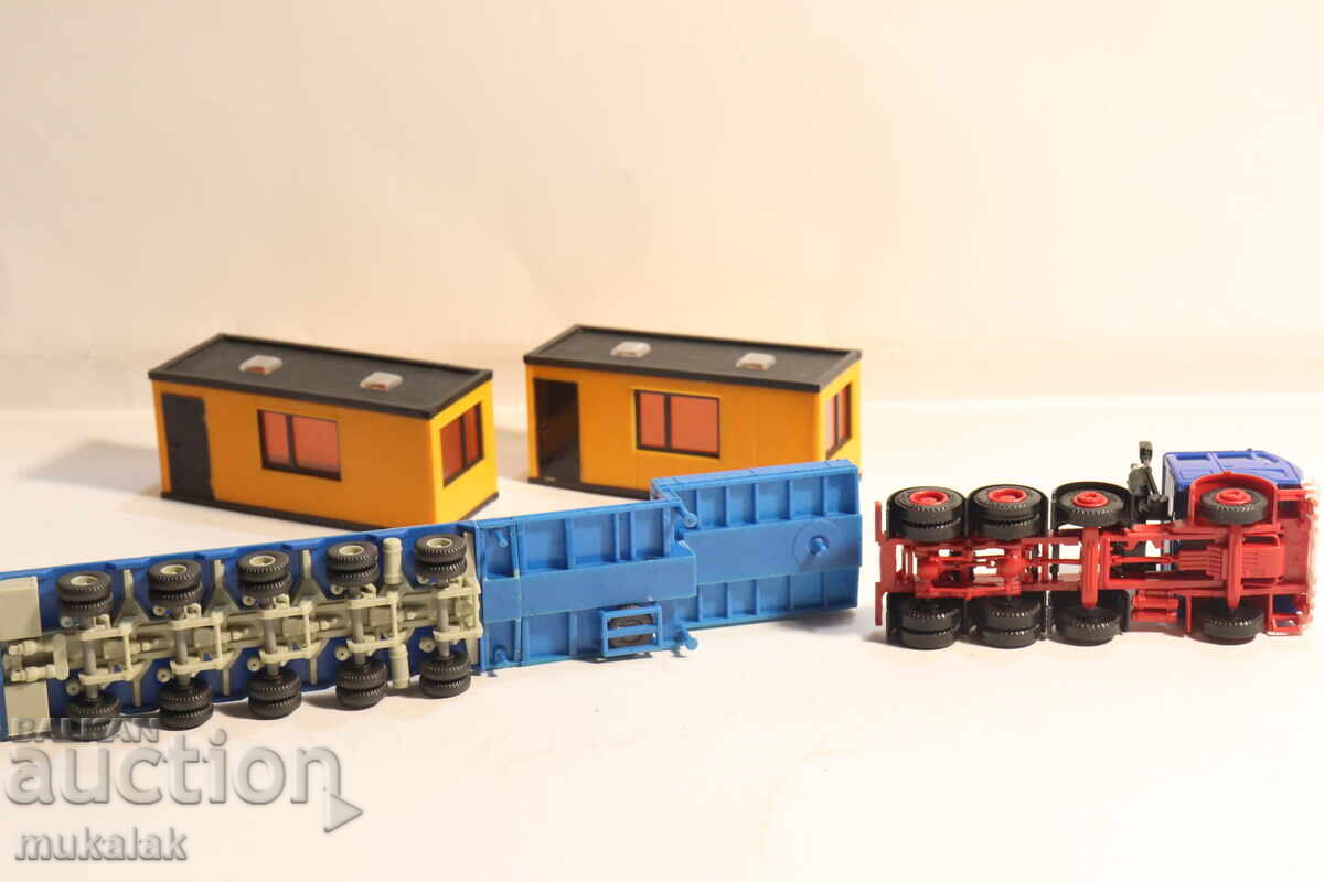 HERPA H0 1/87 MERCEDES FURGON CAMION MODEL REMORCHER TIR - 7