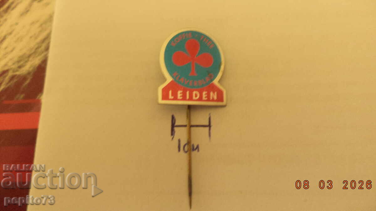 Licitație Semn publicitar, Leiden, companie de cafea și ceai Licitație Semn publicitar, Leiden, companie de cafea și ceai