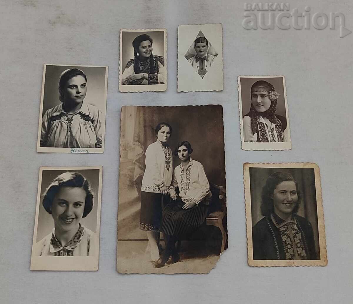 ETHNOGRAPHY EMBROIDERED BLOUSES PHOTOS LOT 7 PIECES