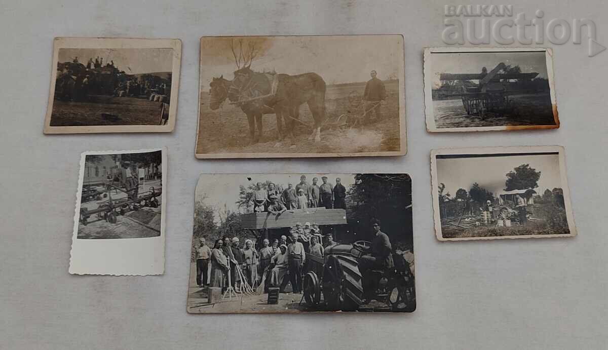 AGRICULTURAL MACHINERY PHOTOS LOT 6 PIECES