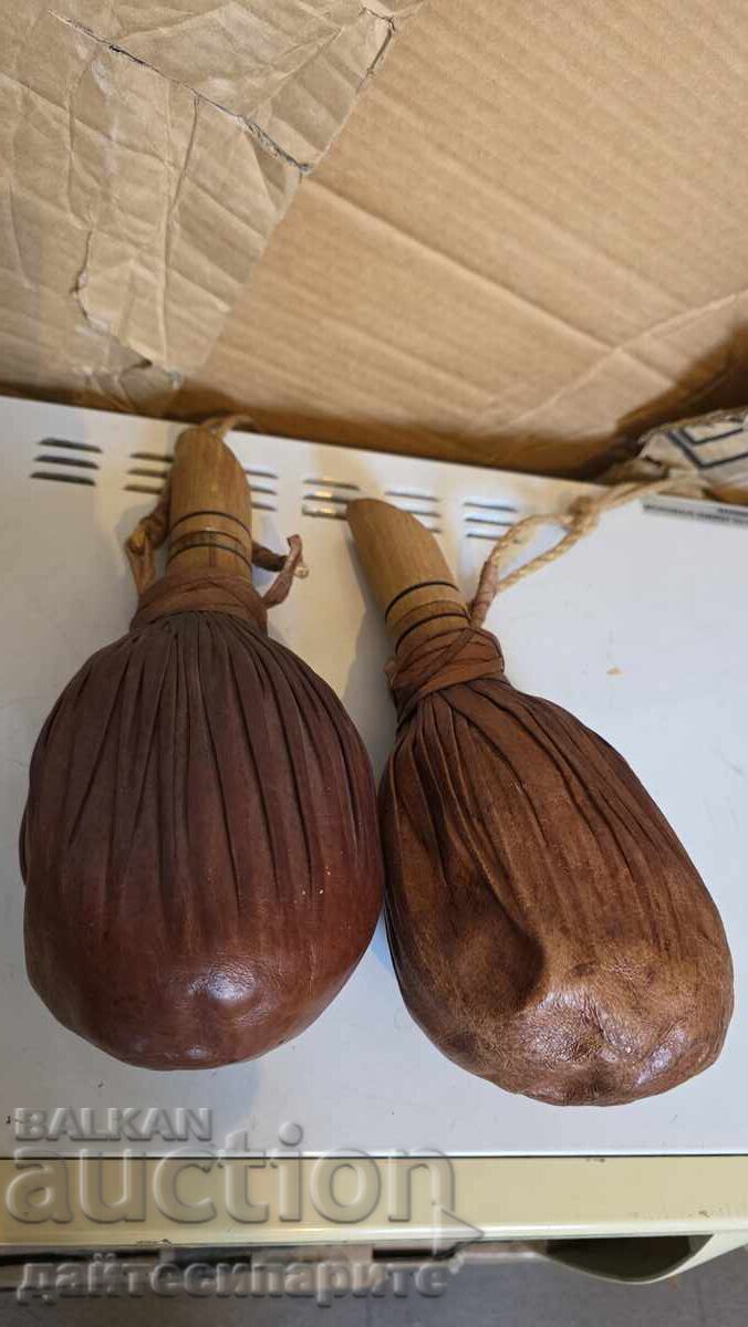 Leather flasks - 2 pieces with price € 65.00 | 127.13 BGN