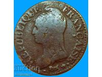 France 5 centimes 1799 LAN 8 France Consulate of Napoleon