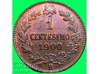 1 centesimo 1900 Italia Umberto I UNC - pentru colectare