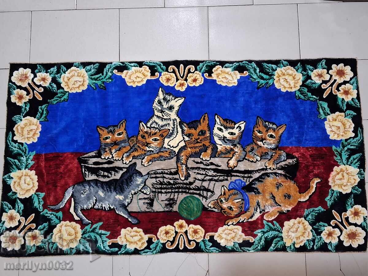 Covor vechi de perete de pluș, covor, panou, poză covor - 7