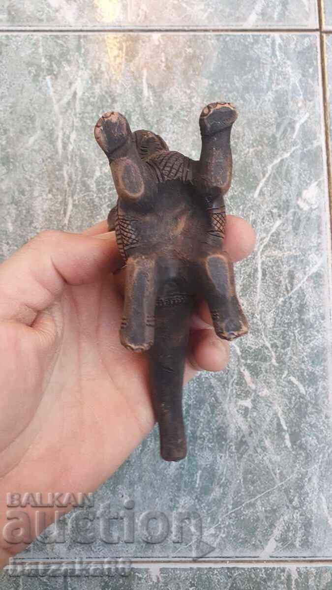 Стара керамична Фигура Слон - 6