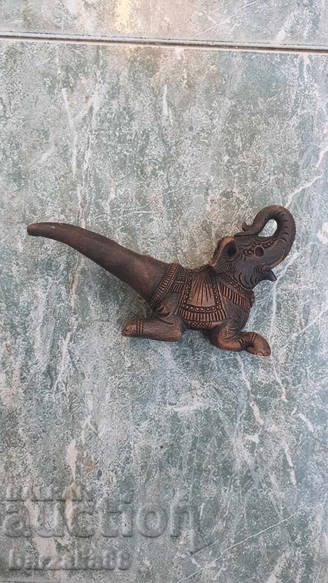 Figurină ceramică veche Elefant