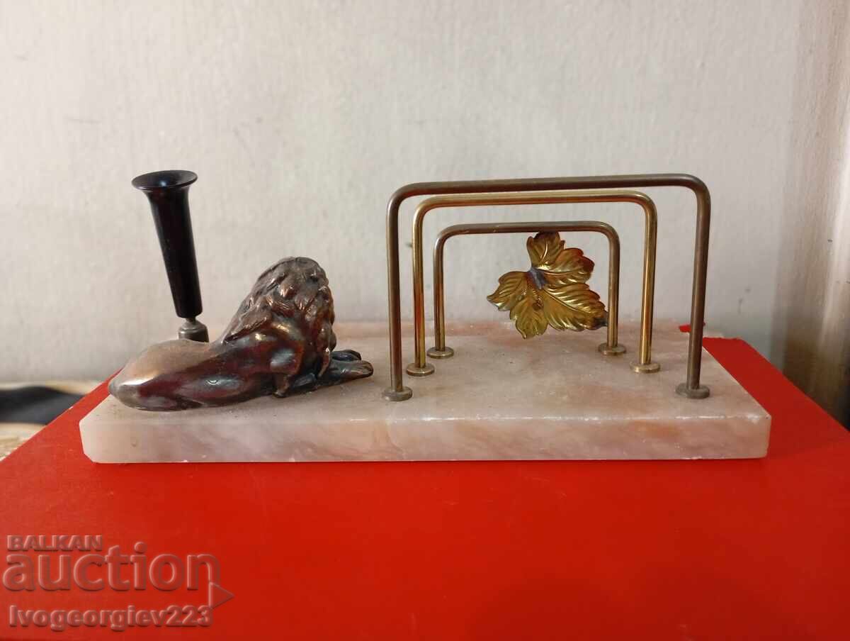 Delivery of Vintage inkwell, pencil case