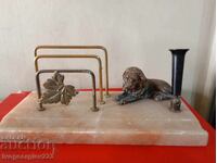 Vintage inkwell, pencil case