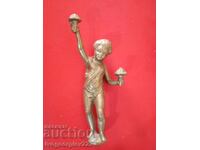 Statuetă veche, suprastructură băiat