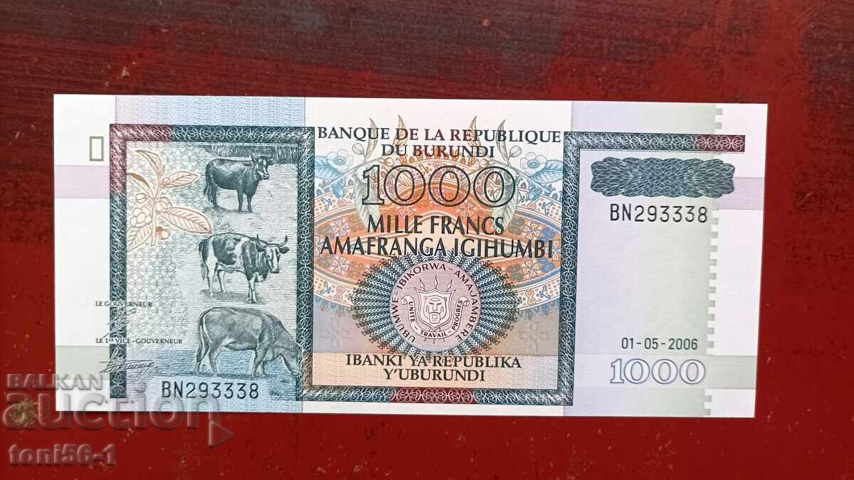 Burundi 1000 șilingi 2006 UNC Burundi 1000 șilingi 2006 UNC