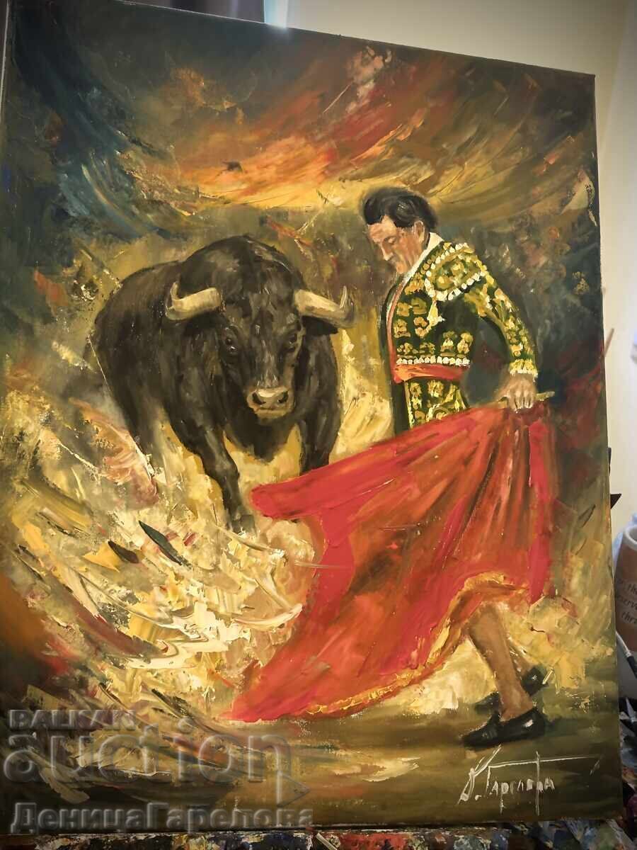 Denitsa Garelova Painting 50/40 "Corrida" - 6