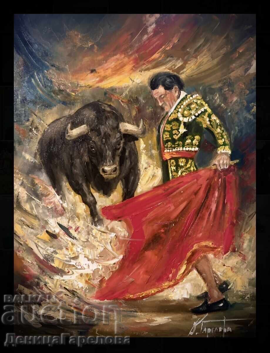 Denitsa Garelova Painting 50/40 "Corrida"