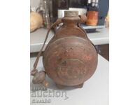 Old Balkan wooden canteen / travel bottle