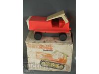 Old NORMA RUSSIAN Plastic toy tractor with box