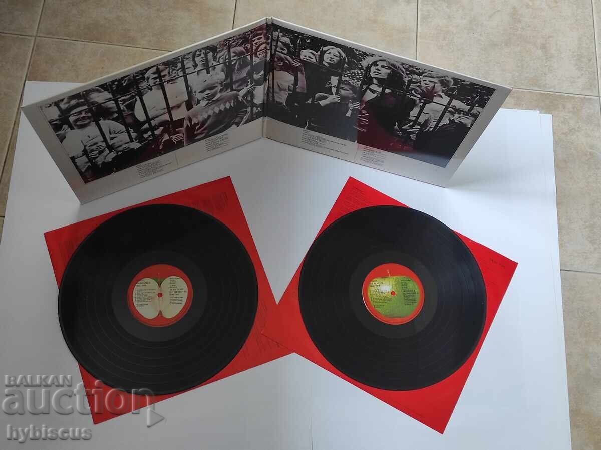 Delivery of The Beatles Red & Blue album vinyl