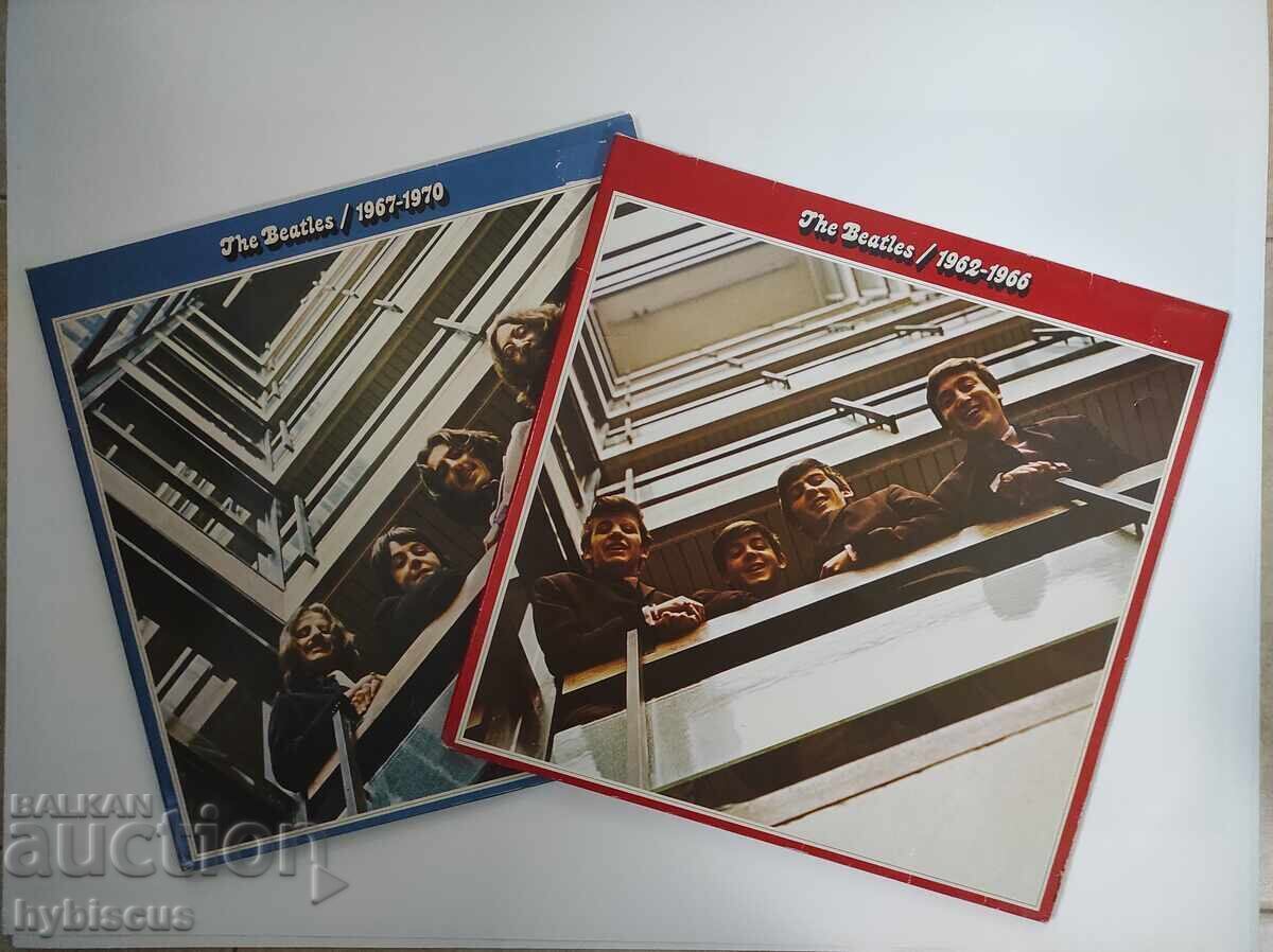 Albumul The Beatles Red & Blue pe vinil