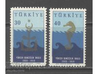 Турция 1959г. - Мi1632/33 серия,чисти