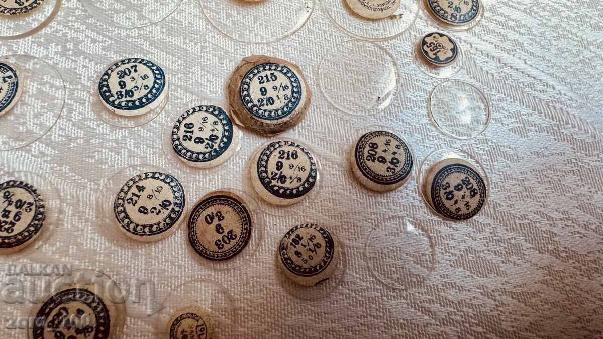 Auction  Watchmaker parts, Crystal glasses 35 pieces
