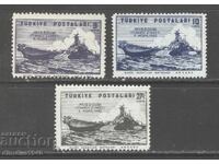 Турция 1946 - Военни кораби серия Мi 1179/81, чисти