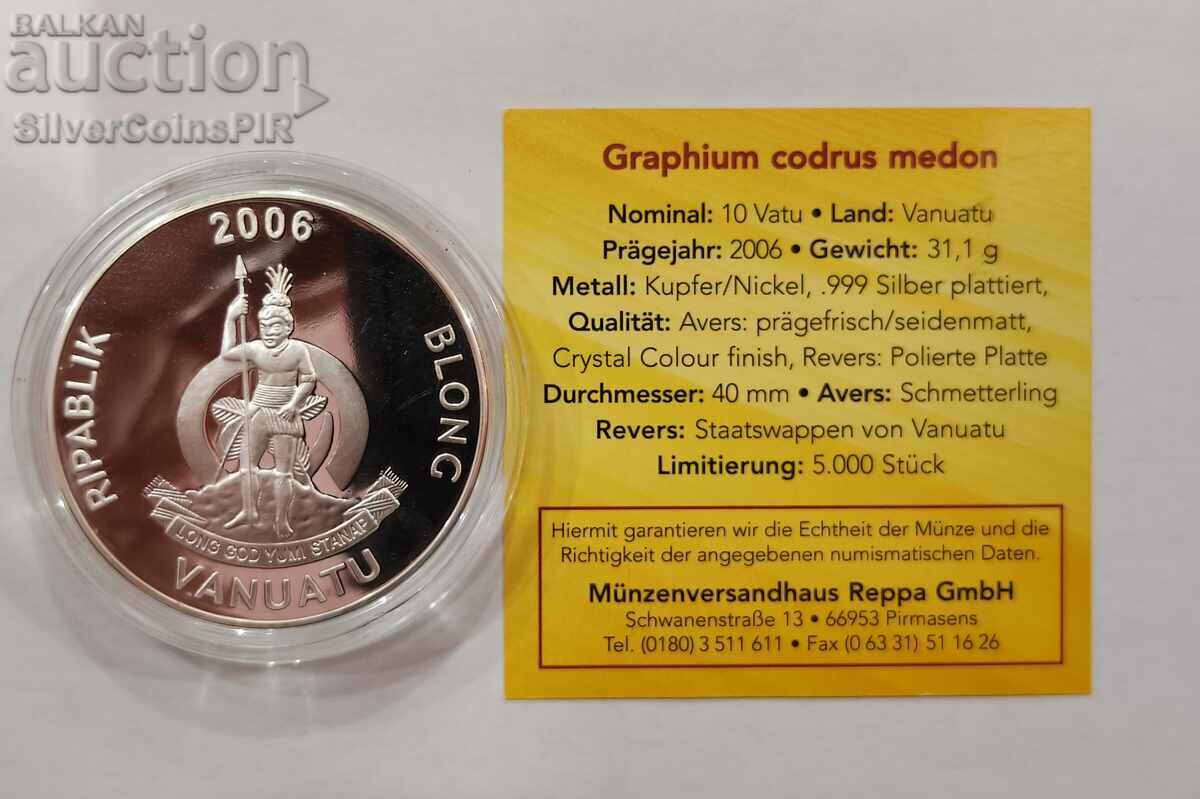Licitație Miere 10 vatu Fluturi Exotici 2006 Vanuatu Licitație Miere 10 vatu Fluturi Exotici 2006 Vanuatu