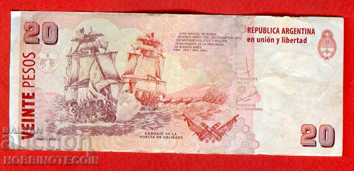 ARGENTINA ARGENTINA 20 Peso emisiune - emisiune 2008 - G cu preț € 0.79 | 1.55 BGN