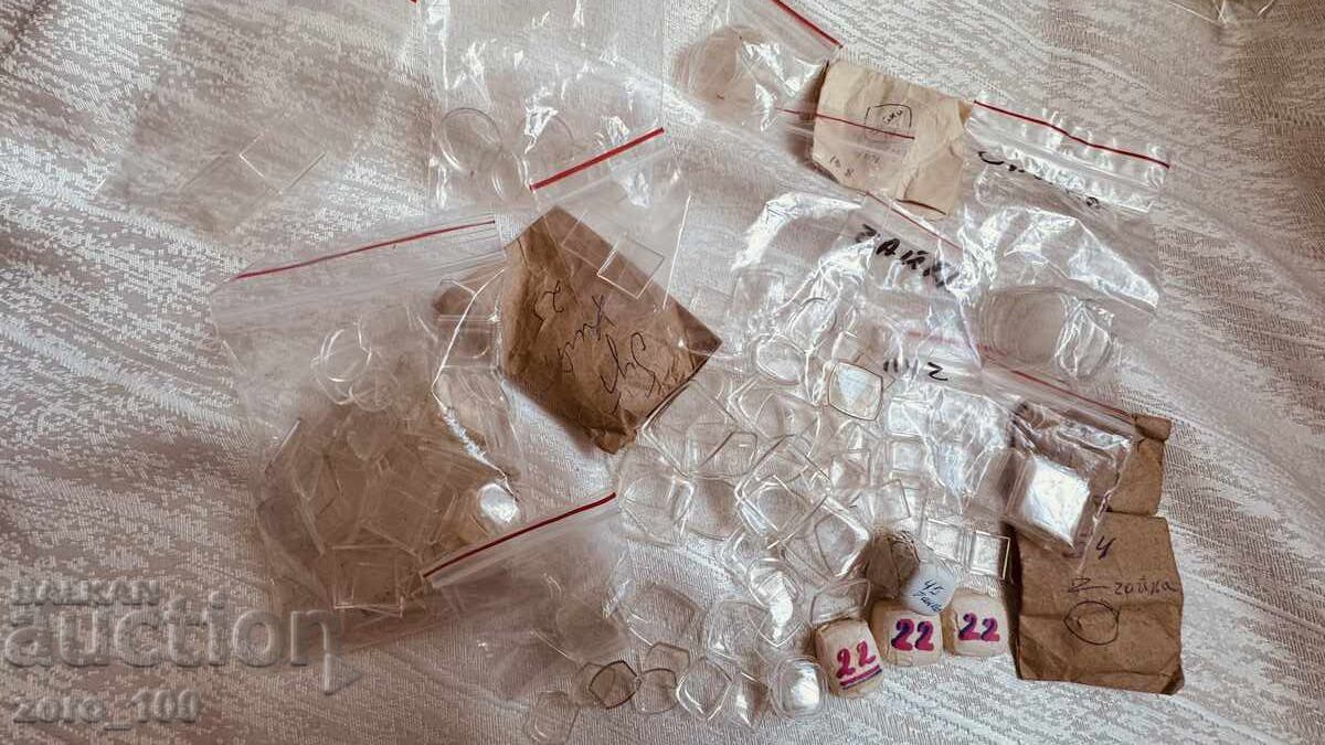 Piese de ceasornicărie, sticle pentru ceasuri rusești de damă