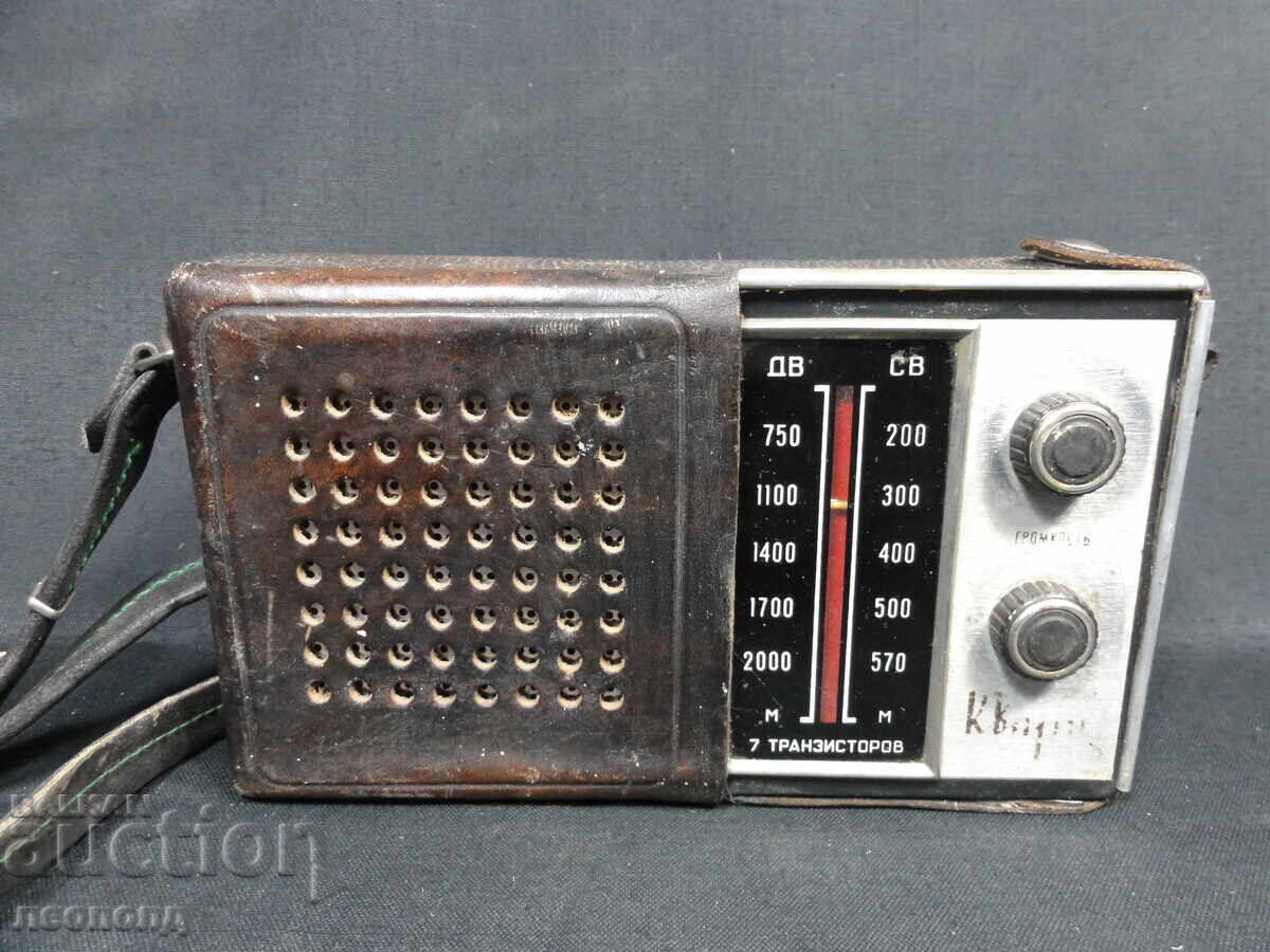 BZTS STAR RETRO SOTS SSSR TRANZISTOR RADIO CUARȚ 404