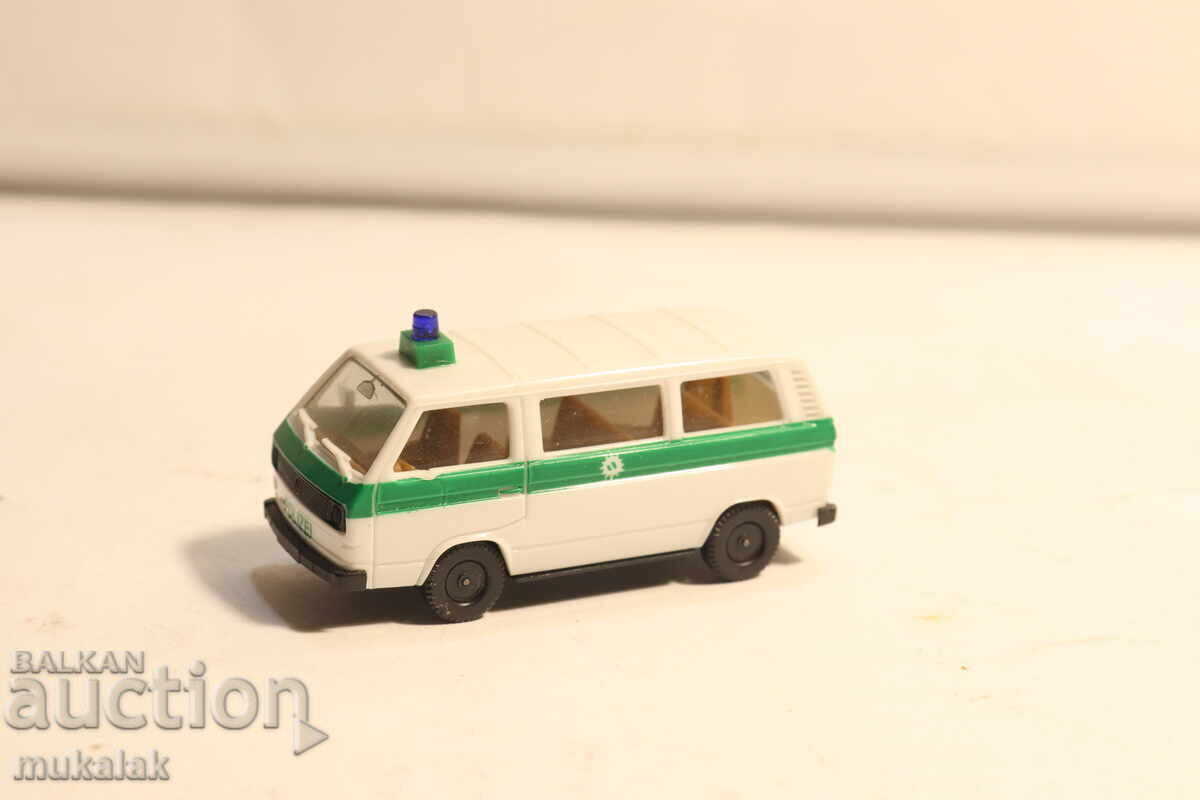 HERPA H0 1/87 VW T3 TRANSPORTER POLIȚIE POLITSIYA KOLICHKA - 5