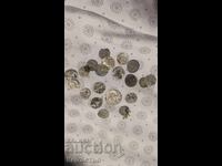 21 броя османски сребърни акчета монети !