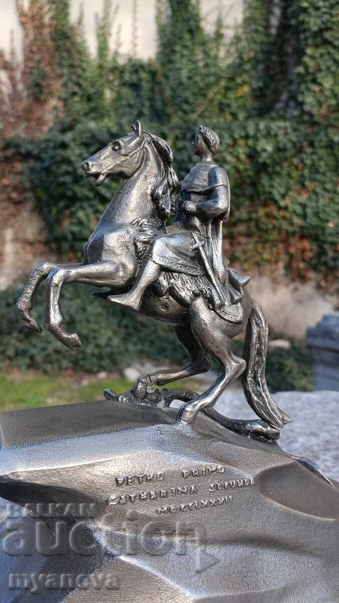 Ρωσικό ειδώλιο από την εποχή του Σοσιαλισμού, "Ο Χάλκινος Καβαλάρης" - 5