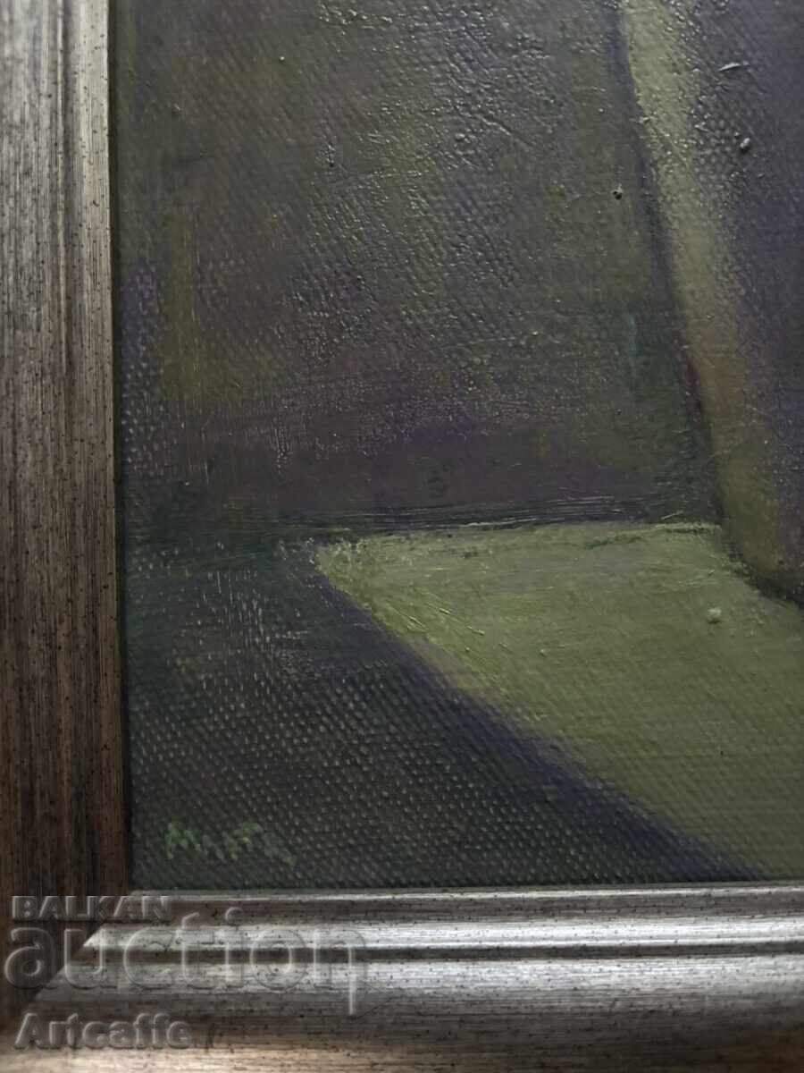 Delivery of Marta Levcheva - Saint Nicholas Day, oil painting on canvas, framed