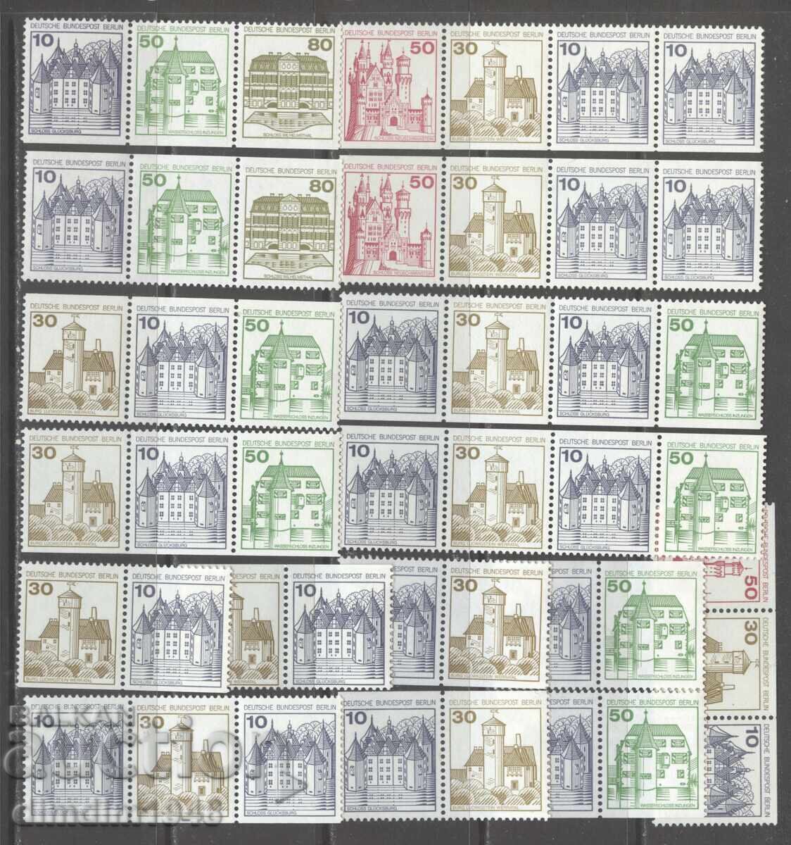 Germania Berlin - Variante obișnuite 1973, necirculate