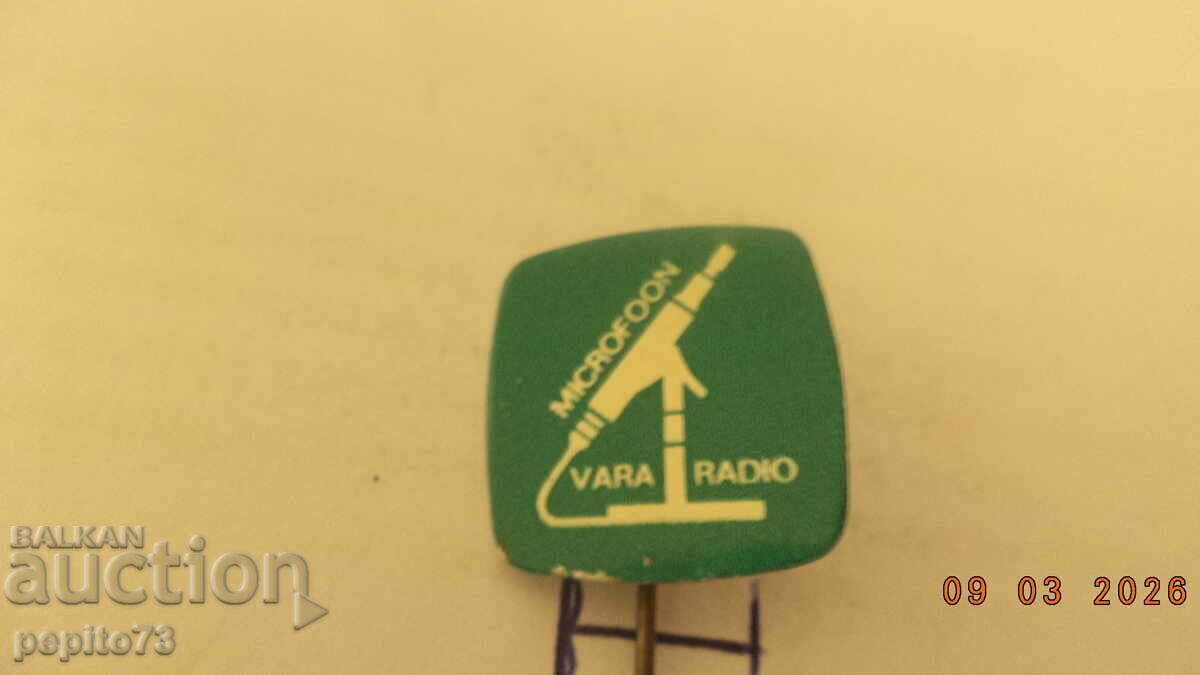 znachka reklamna ,VARA ,televizia i radio με τιμή € 1.00 | 1.96 BGN znachka reklamna ,VARA ,televizia i radio με τιμή € 1.00 | 1.96 BGN