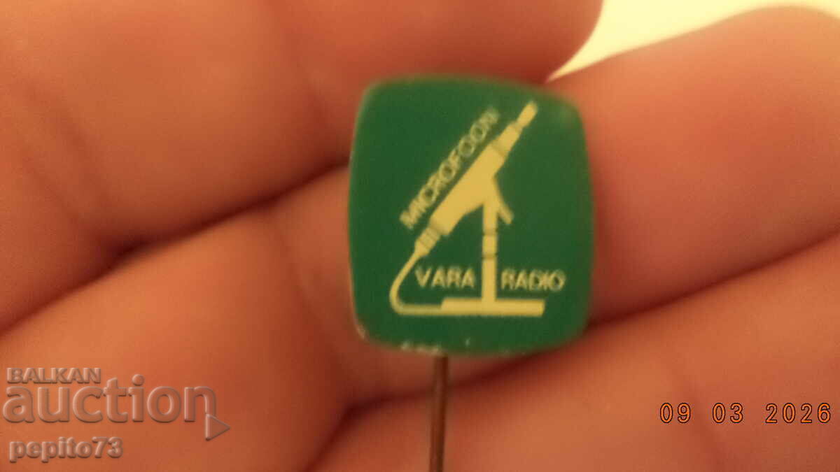 znachka reklamna ,VARA ,televizia i radio znachka reklamna ,VARA ,televizia i radio