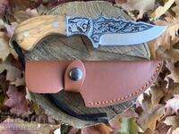 Нов ЛОВЕН НОЖ със кожена кания