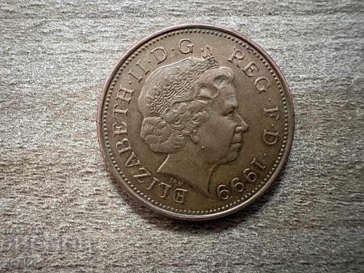 Ηνωμένο Βασίλειο - 2 πένες (1999) - μαγνητικό με τιμή € 0.12 | 0.23 BGN