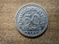 Germania - 50 de pfennig (1921) - J
