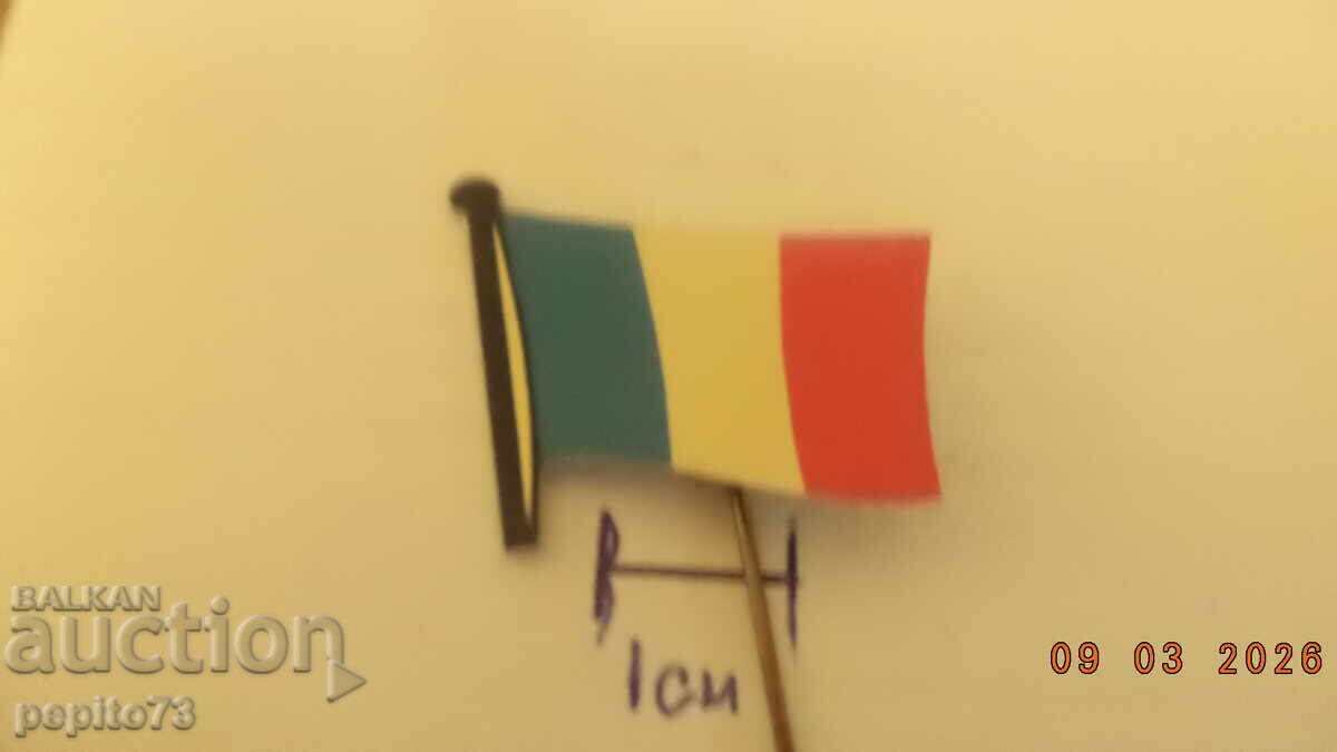 Insignă publicitară, Franța, steag național