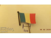 Advertising badge, France, national flag