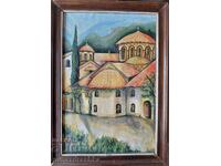 Painting of the Troyan Monastery oil/canvas