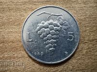 Italia - 5 lire (1949)