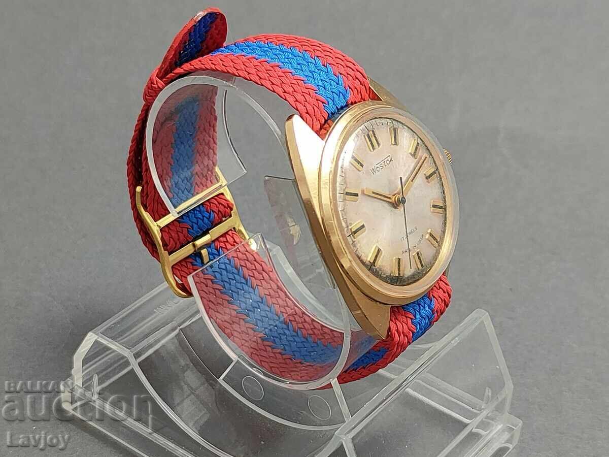 Auction *Vostok*☭Vostok☭ Au gold-plated retro watch Auction *Vostok*☭Vostok☭ Au gold-plated retro watch