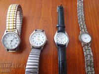 Ceasuri de mână vechi cu mecanisme cu quartz