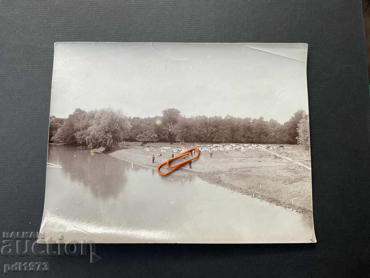 Veche fotografie râu Ticha Kamchiya curs mijlociu 1915
